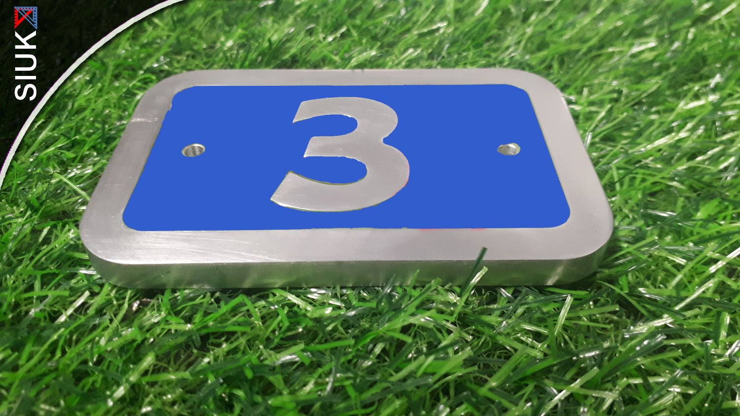 Solid Metal House Door Number Sign Made To Last In Marine Grade Aluminium A Colour Fill In A Variety Of Options. - Image 2