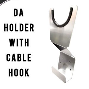DA polisher holder with cable storage hook