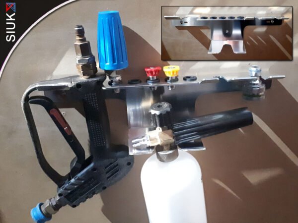 Pressure Washer Gun, Lance/Wand & Jetwash Nozzle Holder, Snow Foam Cannon Bracket  | Detailing Gun + Nozzle + Lance + Snow Foam Holder | - Image 2