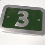 cast effect metal sign house number and house name signs