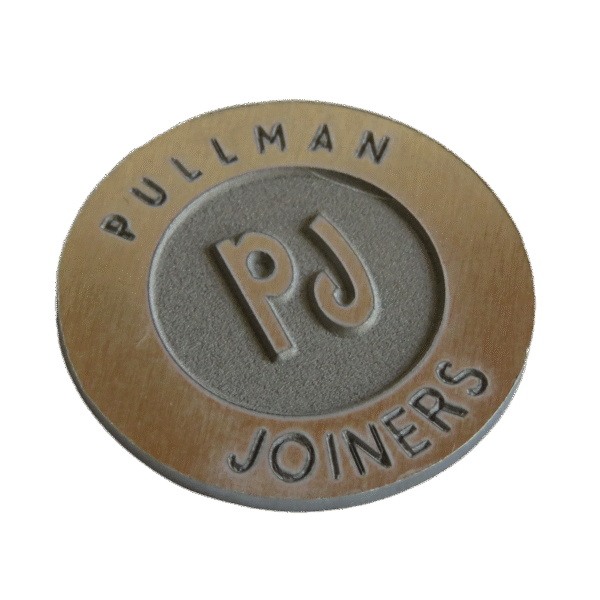 Set of Metal Maker Mark Coins in Aluminium or Brass for Wood Projects | Origination Marker | ID Brand - Image 3