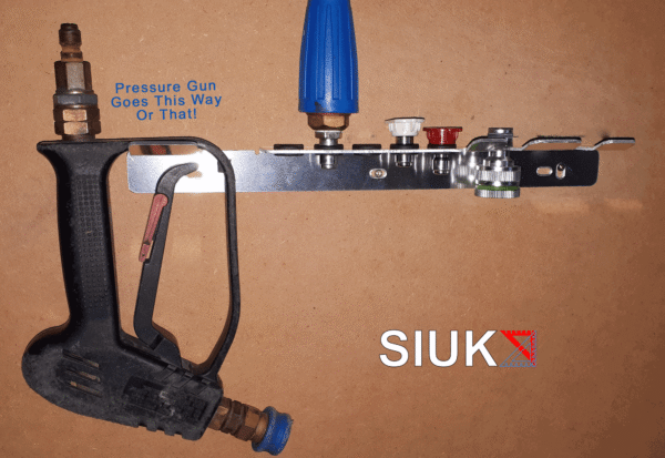Pressure Washer Gun & Jetwash Nozzle Holder | Detailing Gun + Nozzle Holder | Valeting Gun Nozzle Wall Mount | - Image 3