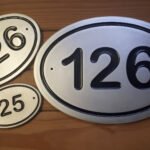 aluminium house names and numbers