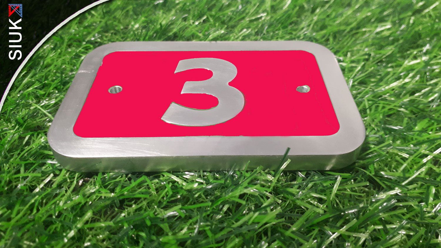 Solid Metal House Door Number Sign Made To Last In Marine Grade Aluminium A Colour Fill In A Variety Of Options. - Image 3
