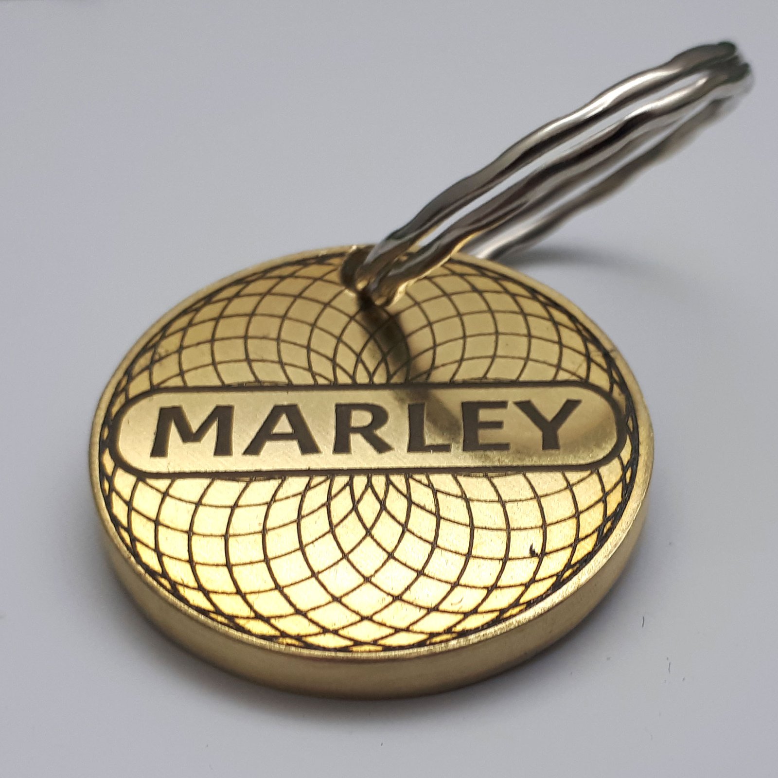 Luxury Guilloché Brass Pet ID Tag – Solid 3mm Engraved Name Tag with Custom Back Text | Premium Dog or Cat Name Tag - Image 3